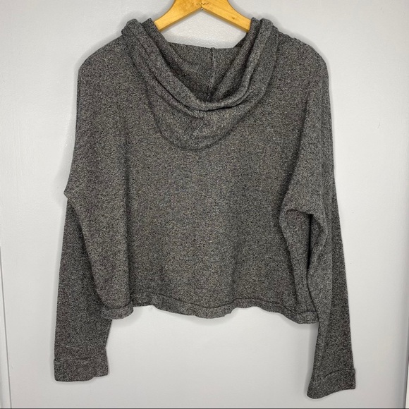 MADEWELL Marled Gray Tone Hoodie Sweatshirt - Picture 6 of 6